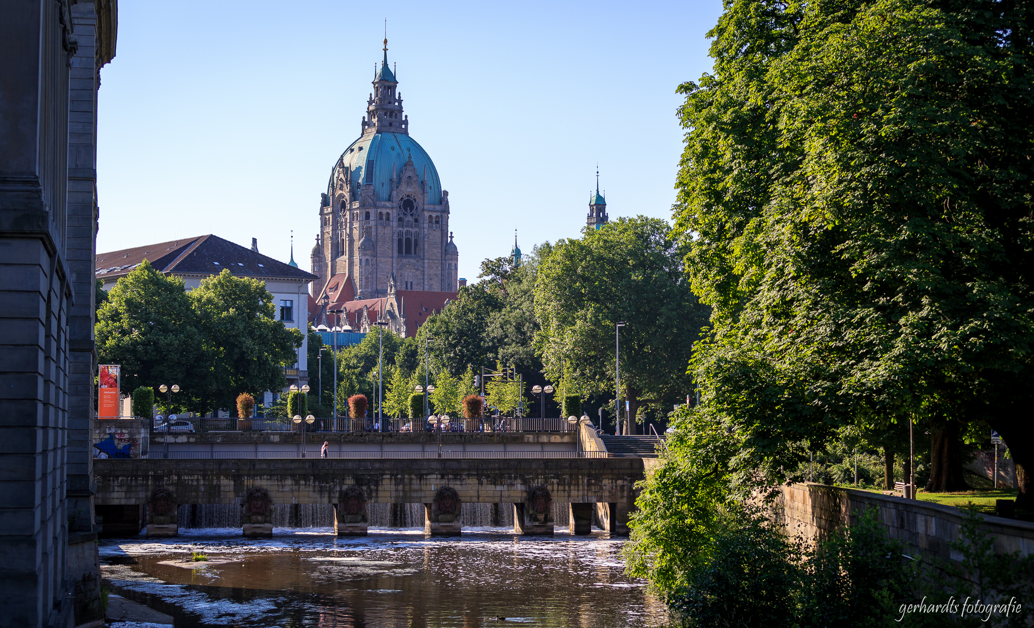 Blick vom Leineschloss zum Neuen Rathaus | Fotograf Hannover