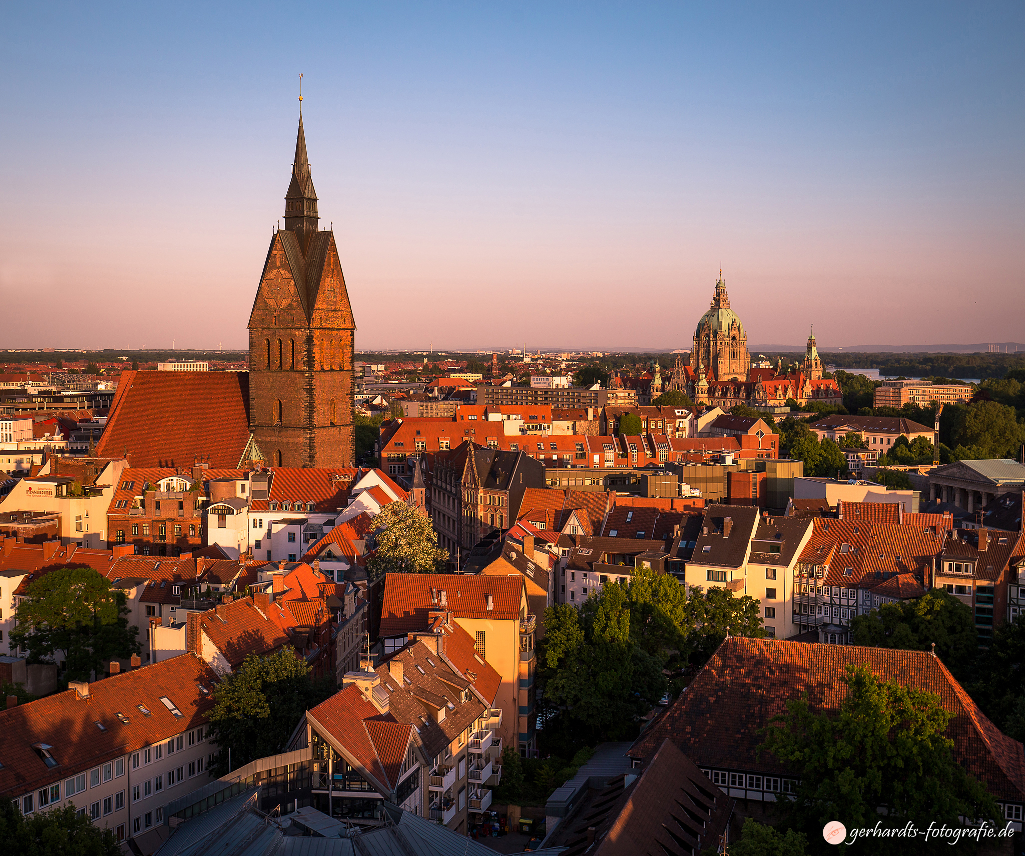 Blick über die Altstadt vom Turm der Kreuzkirche | Fotograf Hannover