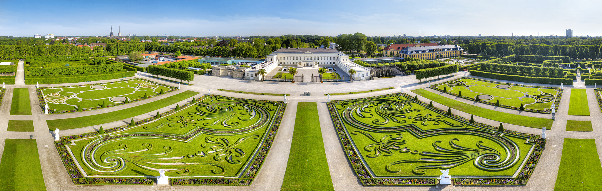 Panorama Foto Herrenhäuser Gärten Hannover