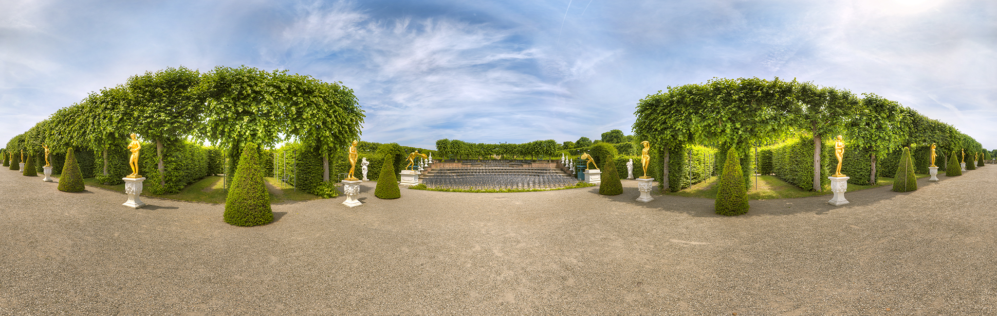 Panorama Foto Herrenhäuser Gärten Hannover Gartentheater