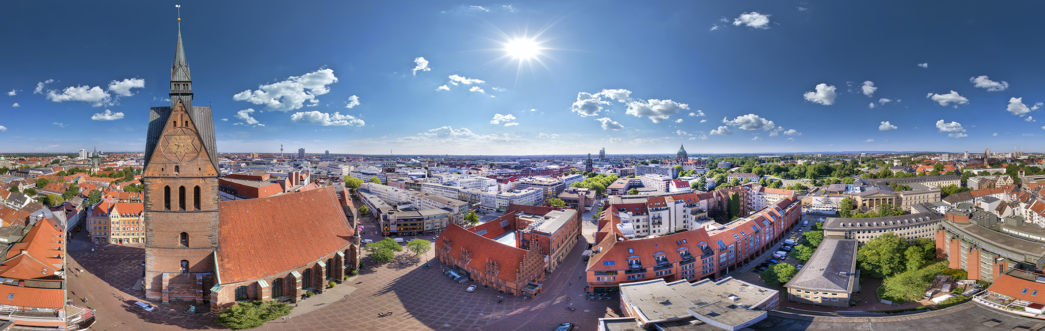 Luftaufnahme Hannover Marktkirche Panorama