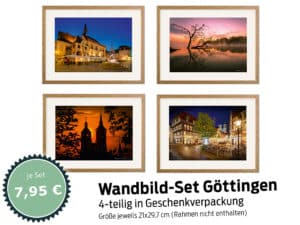 Wandbild-Set Göttingen, Wandbilder Göttingen, Geschenk, Göttingen Geschenk, Weihnachtsgeschenk Göttingen